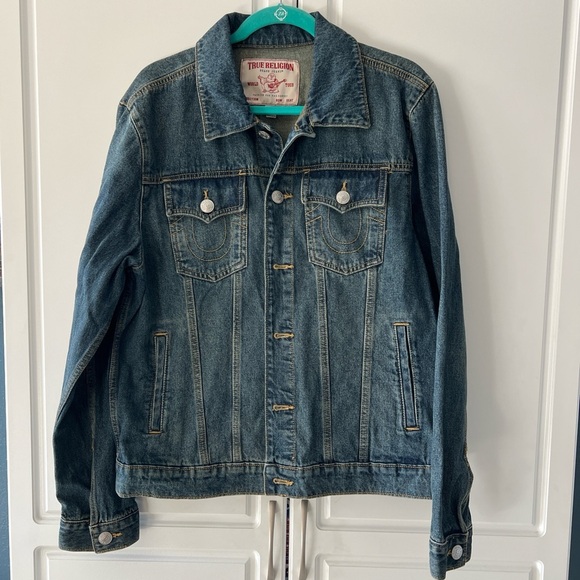 True Religion Jesse SN Trucker Jean Jacket - Picture 1 of 5